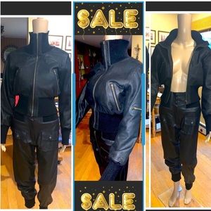 JACKET/PANTS LEATHER RETAIL $3000 HOT OUTFIT🔥😍FAB🔥😍S/M FINAL OFFER ❗️
